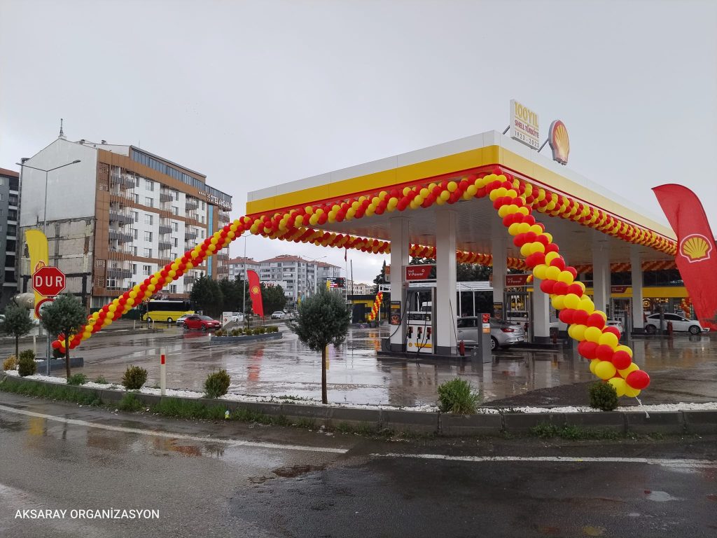 shell petrol balon susleme