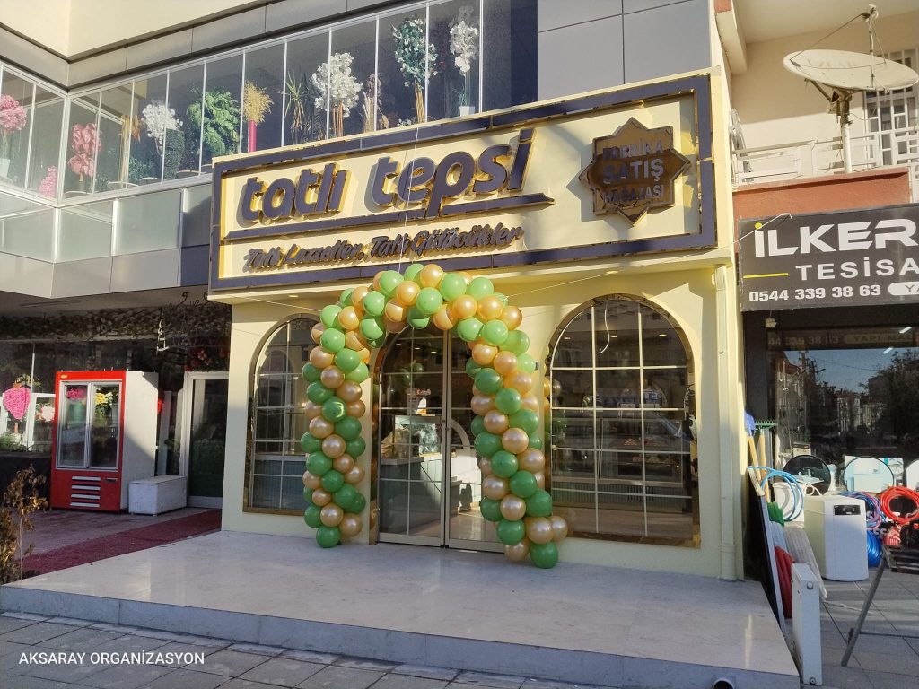 tatli tepsi bolcek sube acilis balonu